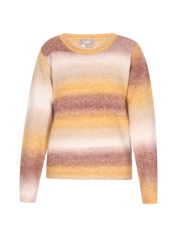 Usha Pullover in Braun Mehrfarbig