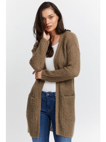 Fransa Strickjacke FRBIEN CAR 1 20610962  Grobstrick-Jacke mit Taschen in Braun