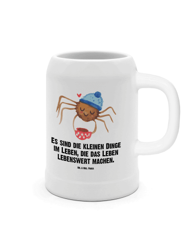 Mr. & Mrs. Panda Bierkrug Spinne Agathe Kaffee mit Spruch in Weiß