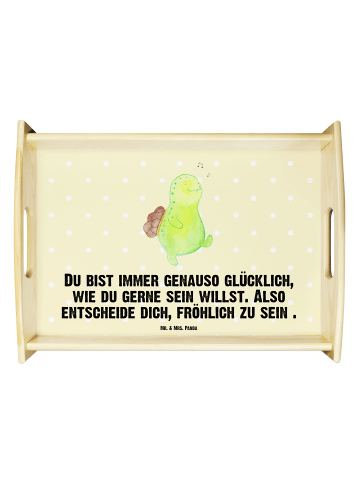 Mr. & Mrs. Panda Tablett Schildkröte Pfeifen mit Spruch in Gelb Pastell