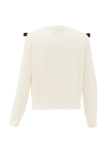 VIRITA Women Strickpullover in Weiss Schwarz