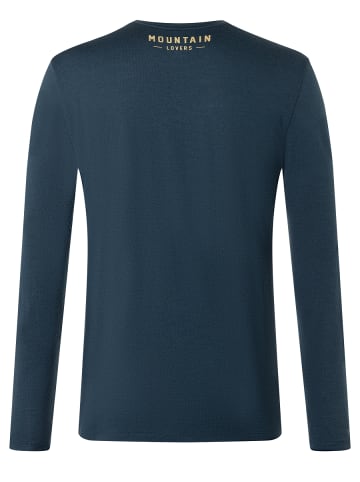 super.natural Merino Longsleeve in blau