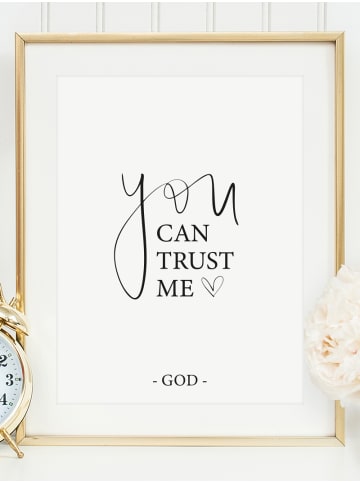 Tales by Jen Poster / Kunstdruck "You can trust me - God" I Ohne Rahmen