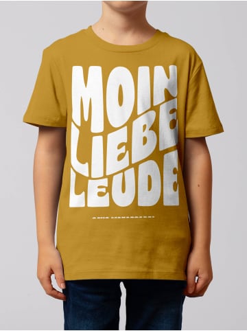 wat? Apparel T-Shirt Moin liebe Leude in Ocker