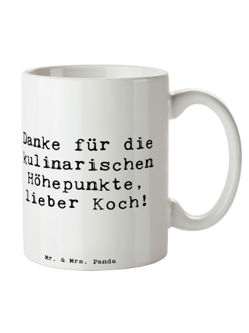 Mr. & Mrs. Panda Pott Spruch Koch Dankeschön mit Spruch in Weiß