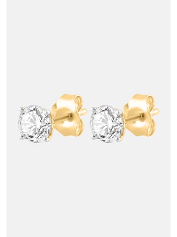 Ethische Diamanten Ohrringe aus 375 Gelbgold mit Lab Grown Diamant