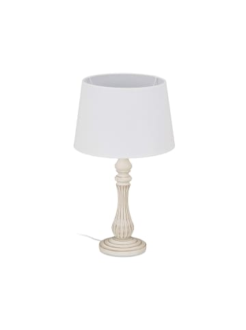 relaxdays Tischlampe in Weiß