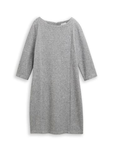 Tom Tailor Kleid in medium silver grey melange