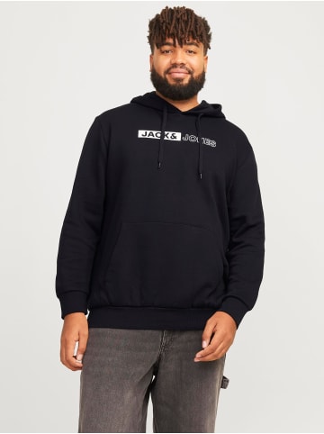 JACK & JONES PLUS Kapuzenpullover in Black