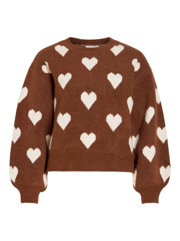 Vila Strickpullover in Chocolate Brown