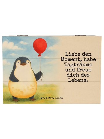 Mr. & Mrs. Panda Aufbewahrungsbox Pinguin Luftballon Design mit ... in Weiß