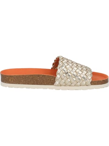 Palado Pantoletten Lerima by Sila Sahin in Gold Metallic