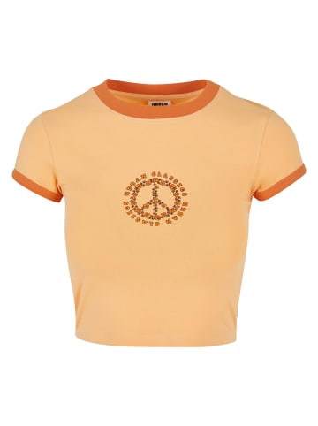 Urban Classics Cropped T-Shirts in paleorange/vintageorange
