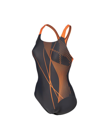 Arena Branch Badeanzug MaxFit ECO in Grau