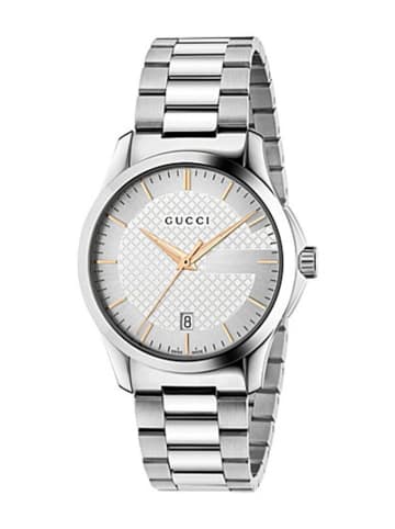 Gucci Uhr aus Edelstahl Model YA126442
