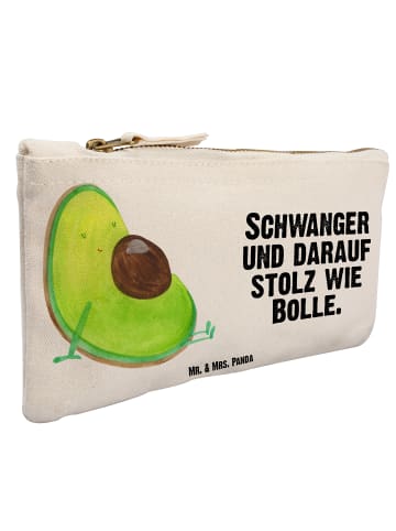Mr. & Mrs. Panda Mäppchen Avocado Schwangerschaft mit Spruch in Weiß