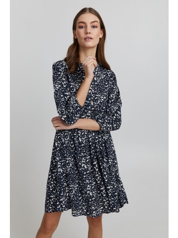 Oxmo Jerseykleid OXElva 21950007-ME Kleid mit Muster in Blau