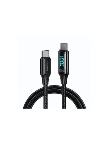 Mcdodo 100 W Typ-C-zu-Typ-C-Digitalkabel QC4.0 PD-Ladekabel LED-Schnellladung in Grau