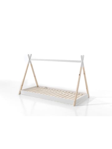 58 aufm Kessel TIPI Karyn 206x136x106 aus Massivholz in Weiß/Natur