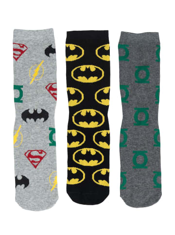 DC Comics 5er Pack DC Comics Justice League Socken Sneaker Strümpfe in Mehrfarbig