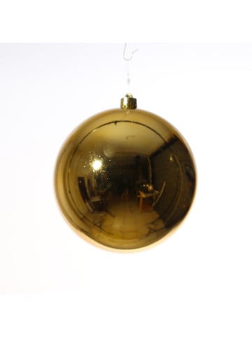 MARELIDA Weihnachtsbaumkugeln bruchfest glänzend D: 14cm in gold