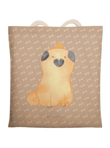 Mr. & Mrs. Panda Tote Bag Mops Krone ohne Spruch in Hundeglück