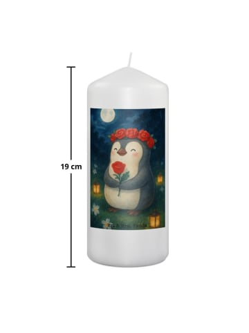 Mr. & Mrs. Panda Kerze Jungfrau Astrologie Design ohne Spruch in Weiß