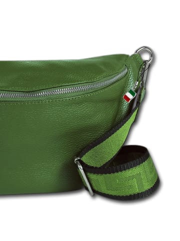 Florence Gürteltasche Leder grün ca. 37cm