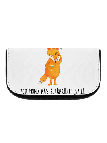 Mr. & Mrs. Panda Waschtasche Fuchs Lord mit Spruch in Weiß