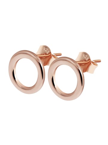 Adeliás Damen Ohrringe – Ohrstecker aus 925 Silber in gold