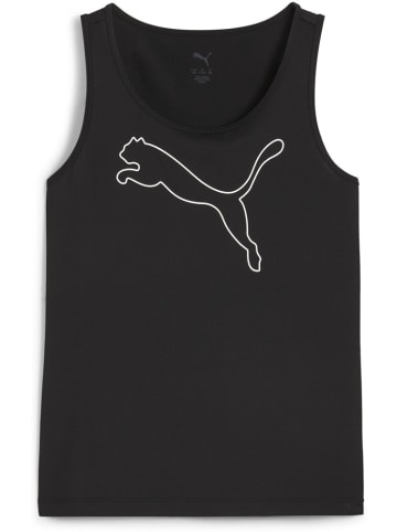 Puma Sportshirt "TAD ESS Cat Logo Tank G" in Schwarz