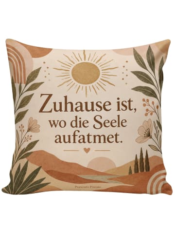 Mr. & Mrs. Panda Kissen 40x40 Dekokissenmotiv Warm Design mit Sp... in Weiß