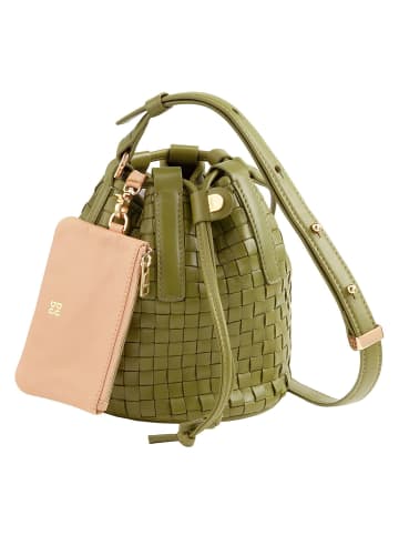 DuDu Filicudi Beuteltasche Leder 14 cm olive