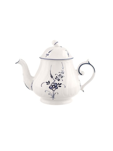 Villeroy & Boch Teekanne Vieux Luxembourg in 1,1 Liter in weiß-blau