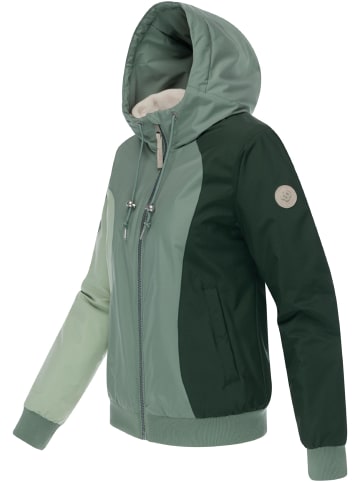ragwear Bomberjacke Oggie Block Warm YOUMODO in Dusty Green
