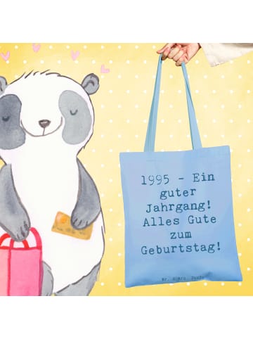 Mr. & Mrs. Panda Tragetasche Spruch 1995 Geburtstag mit Spruch in Sky Blue