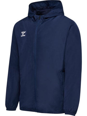 Hummel Trainingsjacke "Hmlessential Aw Jacket" in Blau