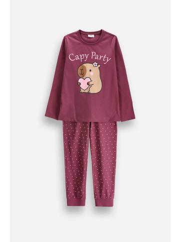 Coccodrillo Mädchenpyjama in rosa