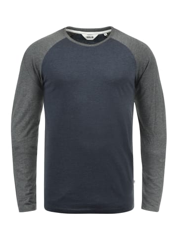 !SOLID Rundhalsshirt in blau