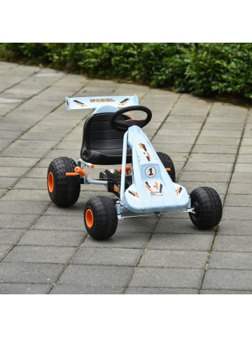 HOMCOM Gokart Tretauto Hellblau