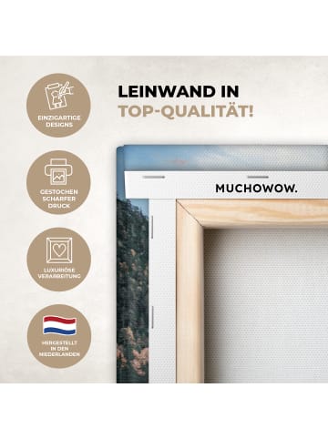 MuchoWow Leinwand bilder Bergsee