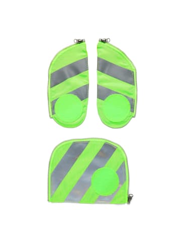 Ergobag Zubehör Fluo Sicherheitsset 3tlg. mit Reflektorstreifen in grün
