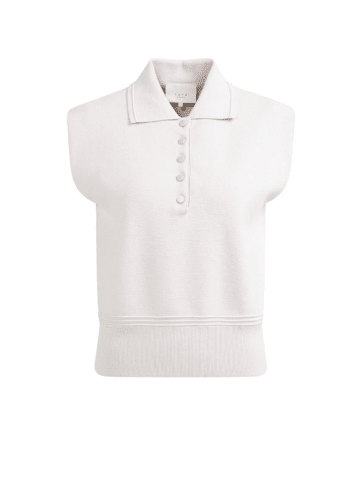 YAYA Ärmelloser Pullover mit Kragen in Temple Gray