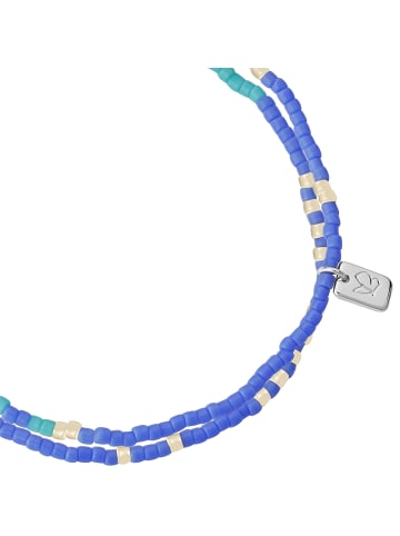 Glanzstücke München Armband aus Sterling Silber mit Miyuki Perlen in silber