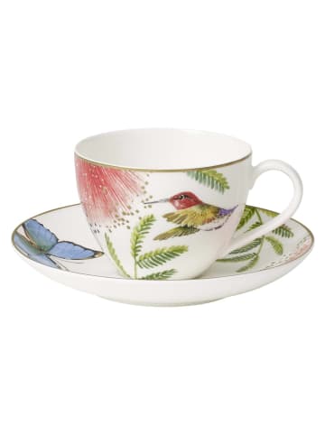 Villeroy & Boch 6er Set Kaffeetassen mit Untertassen Amazonia 150 ml in bunt