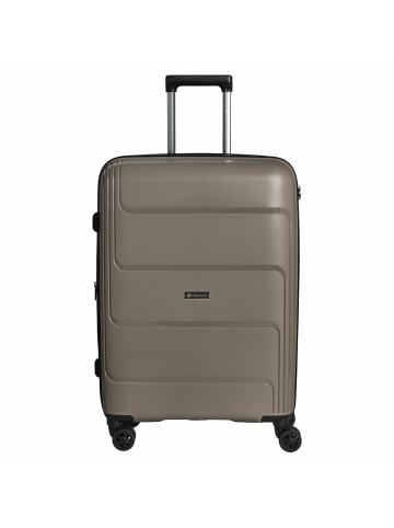 Check.In St. Louis - 4-Rollen-Trolley 67 cm erw. (altrosa) in taupe