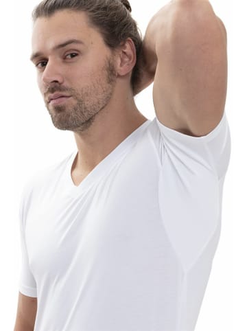 Mey V-Kragen T-Shirt für Herren in weiss