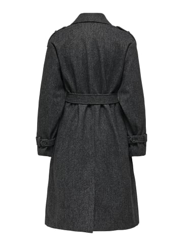 ONLY Trenchcoat in Dark Grey Melange