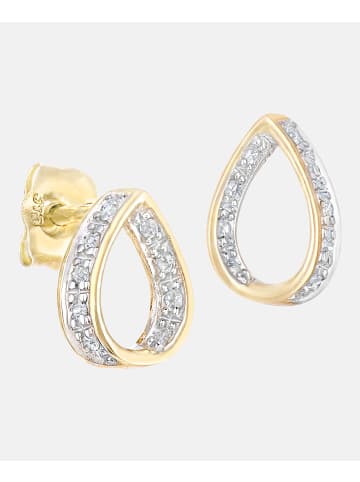Diamant L'éternel Ohrstecker aus 375 Gelbgold mit Diamant