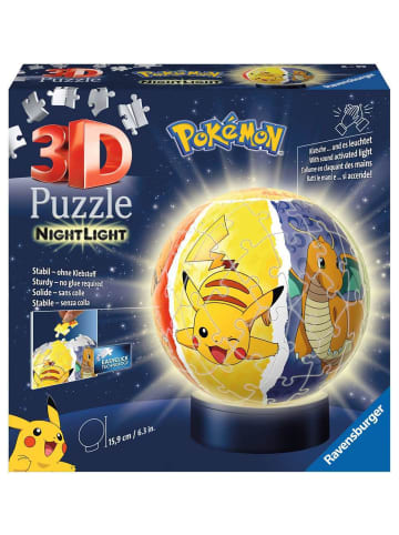 Ravensburger Konstruktionsspiel Puzzle 72 Teile 3D Puzzle Nachtlicht Pokémon 6-99 Jahre in bunt